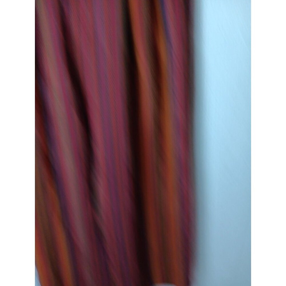 Vtg Linda Allard Ellen Tracy Women Sz 2 100% Silk Pants Boho Stripe Zip Wide Leg - Picture 2 of 7